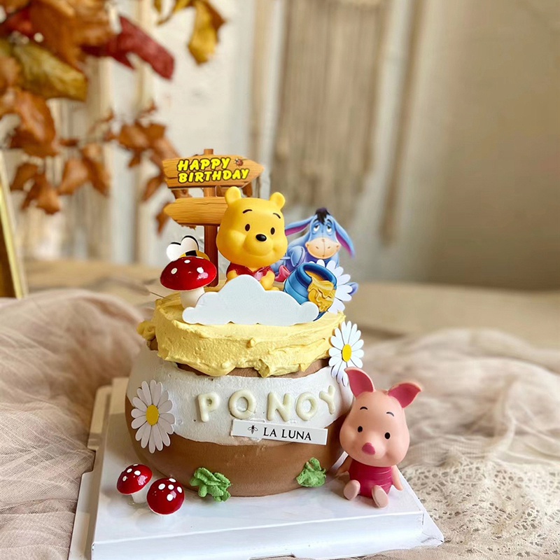 Topper Trang Trí Bánh Kem Hình Thú Hoạt Hình
