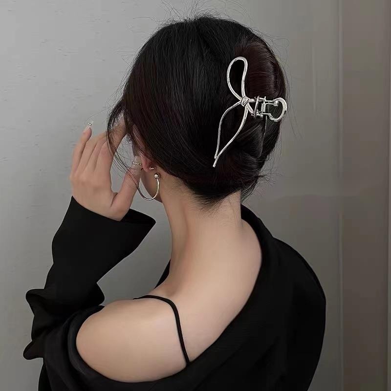 Kẹp Tóc Hình Nơ Sau Lưng Phong Cách Hàn Quốc Cho Nữ