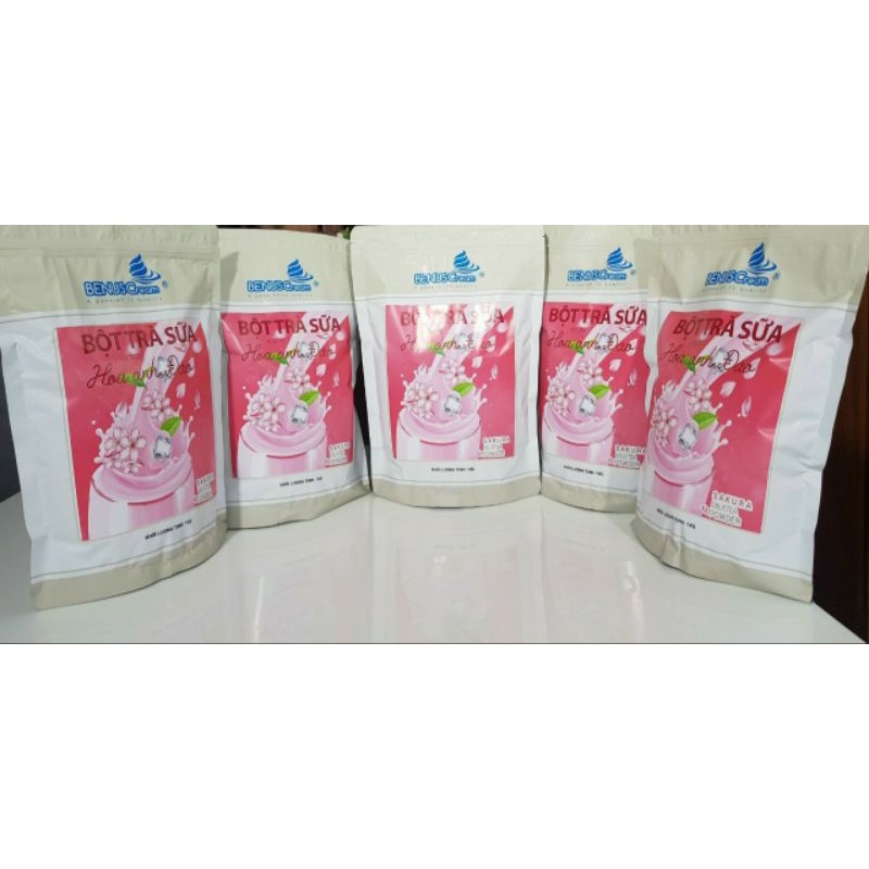 Bột trà sữa hoa anh đào benuscream túi trọng lượng 1kg giá chỉ120k - ảnh sản phẩm 1