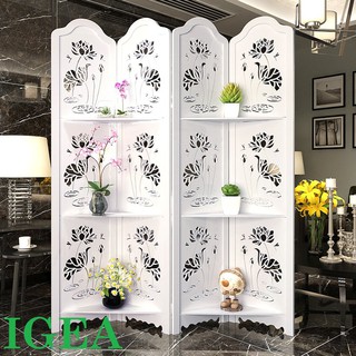 Bình Phong Vách Ngăn Hoa Sen To Dưới Nước Có Kệ IG478 gỗ nhựa chống nước tuyệt đối giá 1 tấm HUCHU