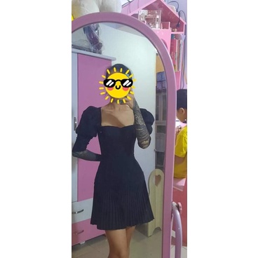 Thanh lí váy suông chữ A dáng chân váy xếp li