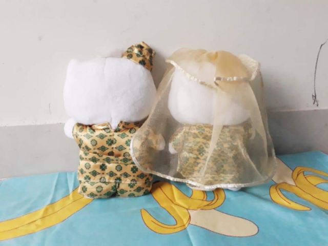 Set kitty cô dâu chú rễ