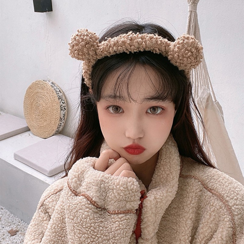 Cài Tóc Đính Quả Bông Thời Trang Hàn Quốc Cho Nữ  (Hairband Scrunchies)