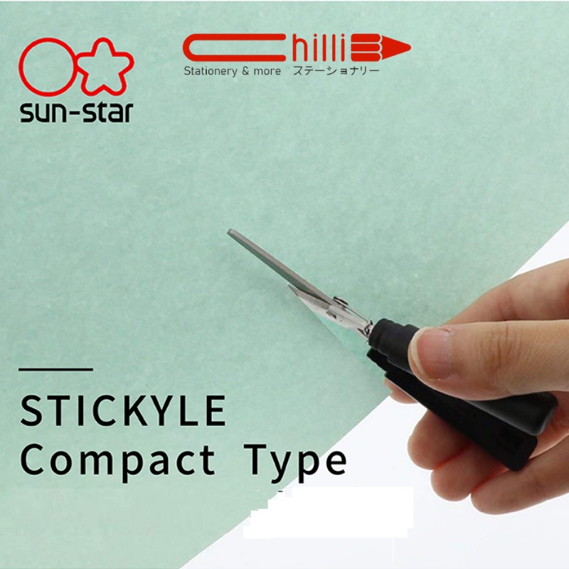 Kéo Mini Sun-Star Stickyle Đậy Nắp Nhiều Màu Thiết Kế Thông Minh Nhỏ Gọn Siêu Tiện Dụng Hàng