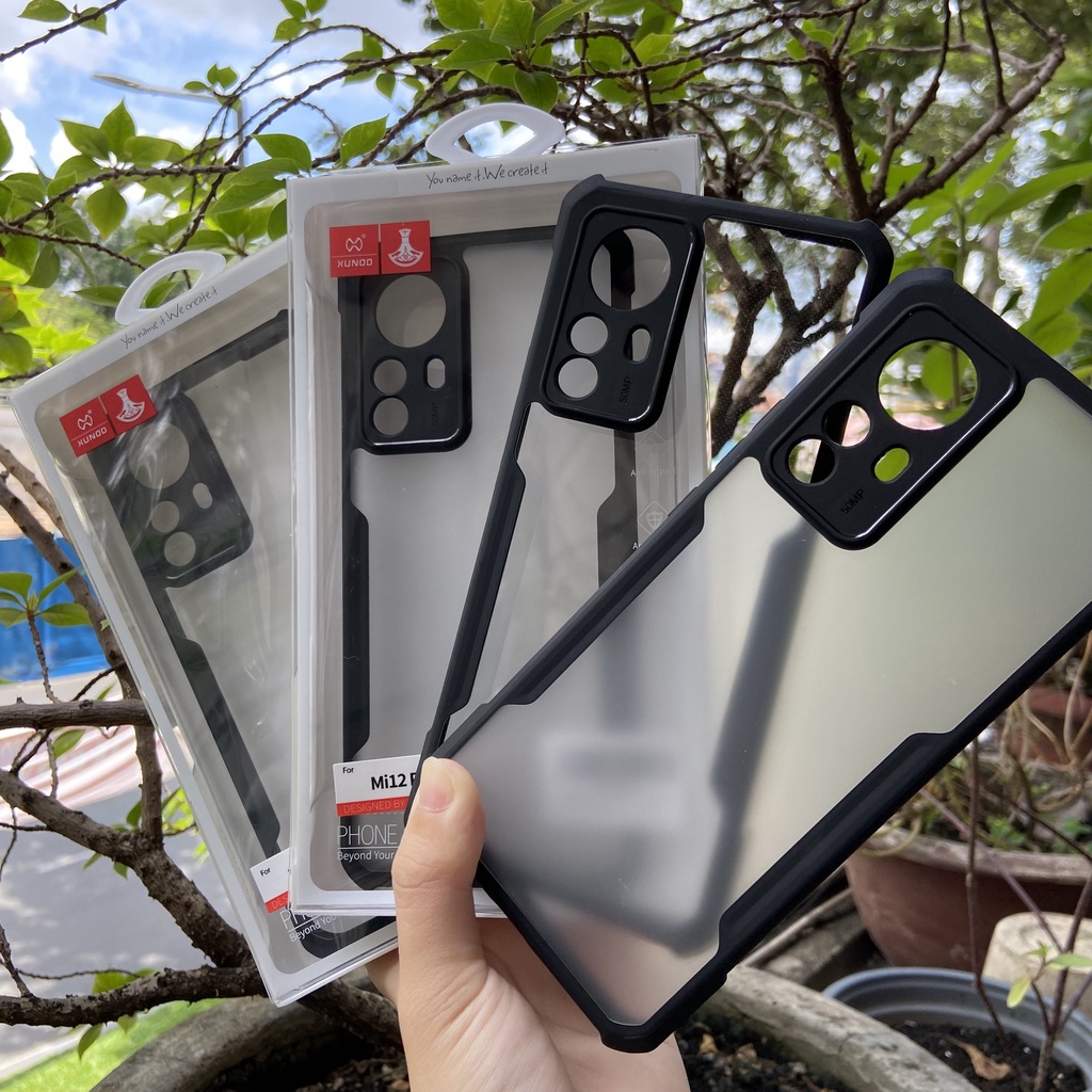 Ốp lưng XUNDD Xiaomi Mi 12/ 12X/ 12S/ Mi 12 Pro/ 12S Pro - Mặt lưng nhám, Viền TPU, Chống sốc