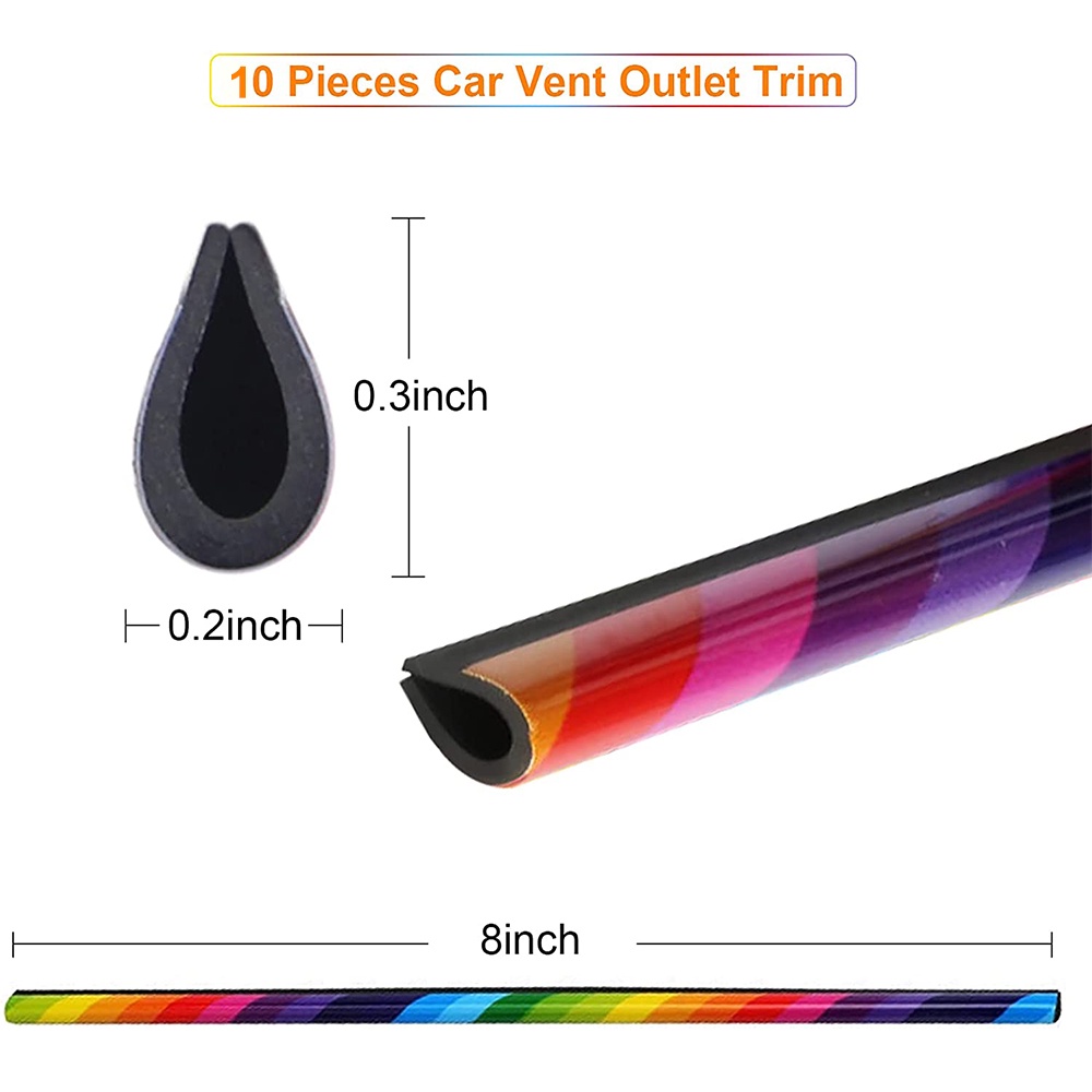 Bộ 10 Dây Mạ Crom 20cm Gắn Máy Điều Hòa Xe Hơi