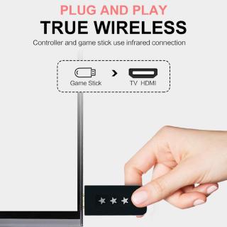 【janny】4K Mini Video Game Console Retro Game Player with Wireless Controller HDMI Output Built-in 568 Classic Games for Dual Players