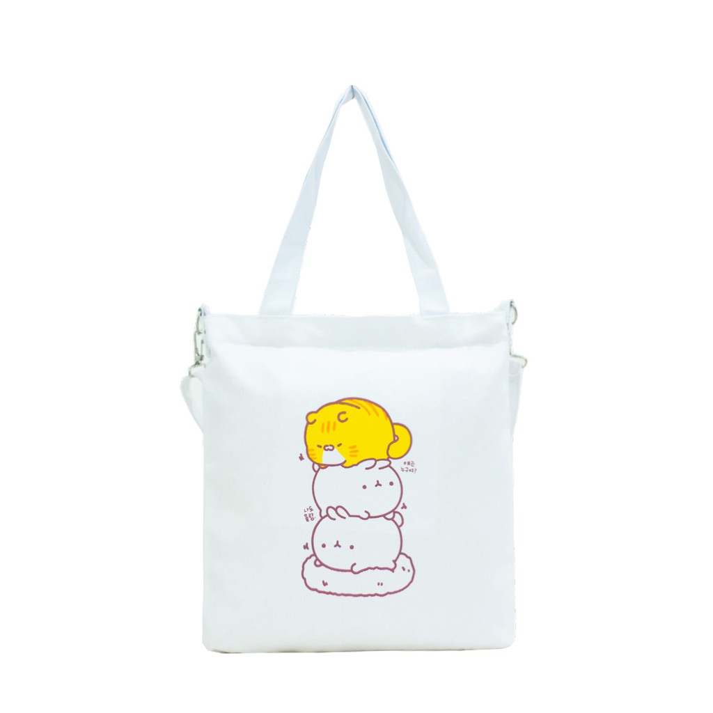 Túi Vải Đeo Chéo Tote Bag 3 Gấu Chồng XinhStore