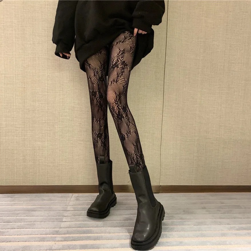 Quần tất cho nữ phong cách lolita ren hoa rattan - Carotto