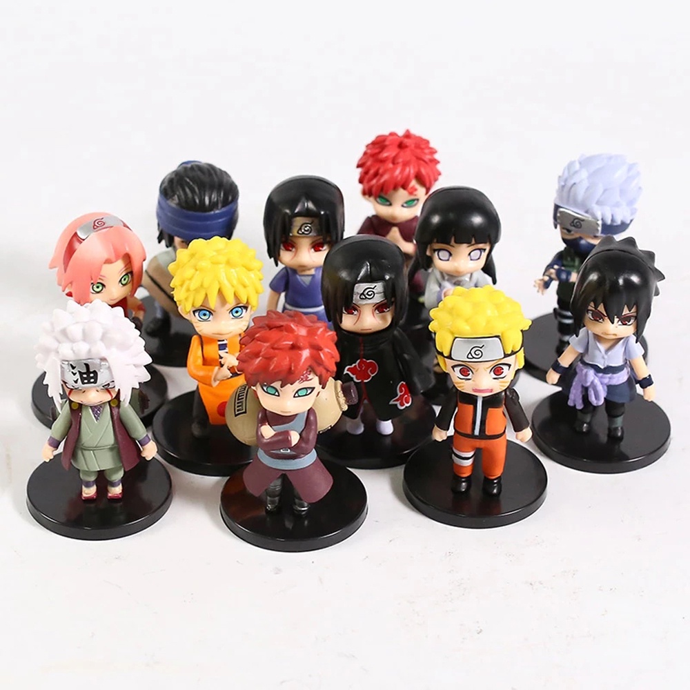Aaron 1 Set 6 Mô Hình Nhân Vật Phim Hoạt Hình Naruto 7cm Bằng Pvc