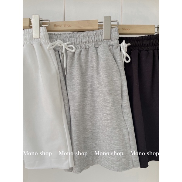 Quần thun trơn lưng chun hai túi, Quần short thun hai túi (ảnh thật/sẵn)