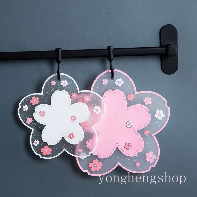 Đế lót ly chống trượt hình hoa anh đào xinh xắn
