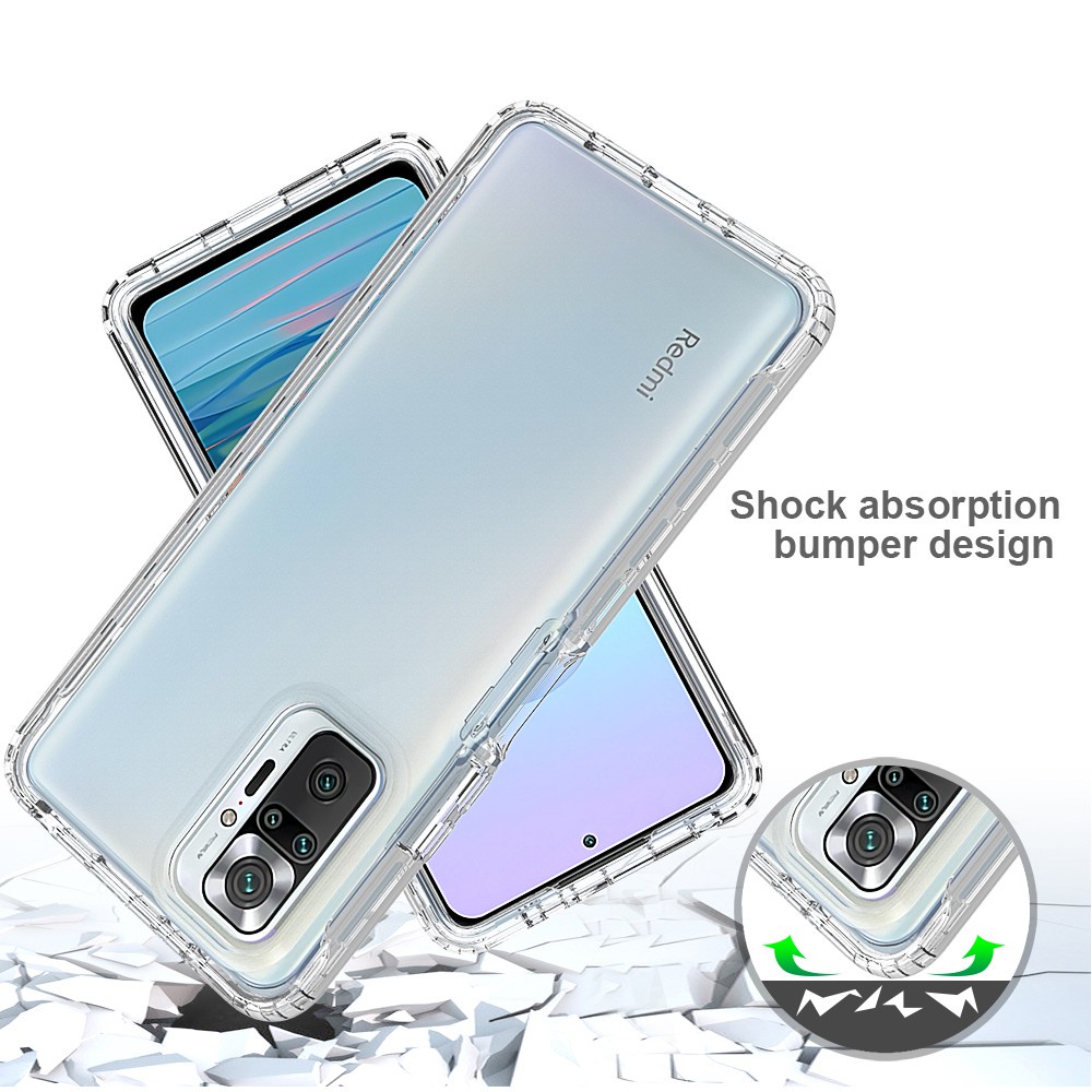 Ốp điện thoại PC trong suốt chống sốc và rơi màu gradient HD cho Xiaomi Redmi Note 10 10s 10 Pro Max 4g