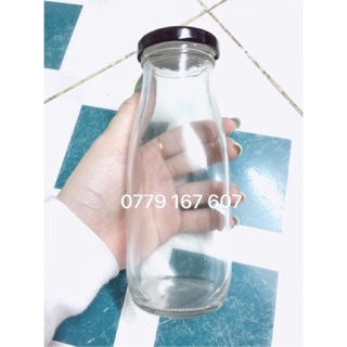Combo 2 chai lọ thủy tinh đựng sữa 300ml