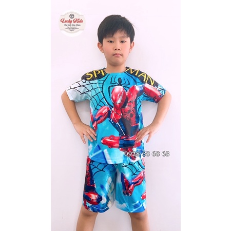 [ 13-40kg] Bộ thun lạnh siêu nhân⚜️FREESHIP⚜️hình in 3D cực đẹp