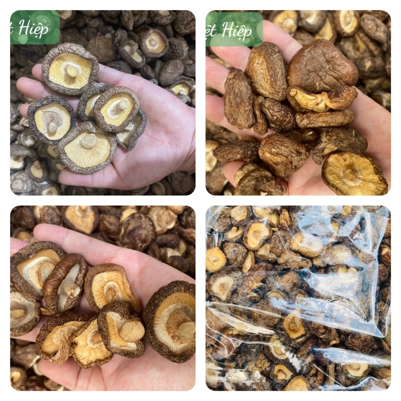 Nấm Đông Cô - Nấm Hương Size 3cm Túi 1Kg Việt Hiệp