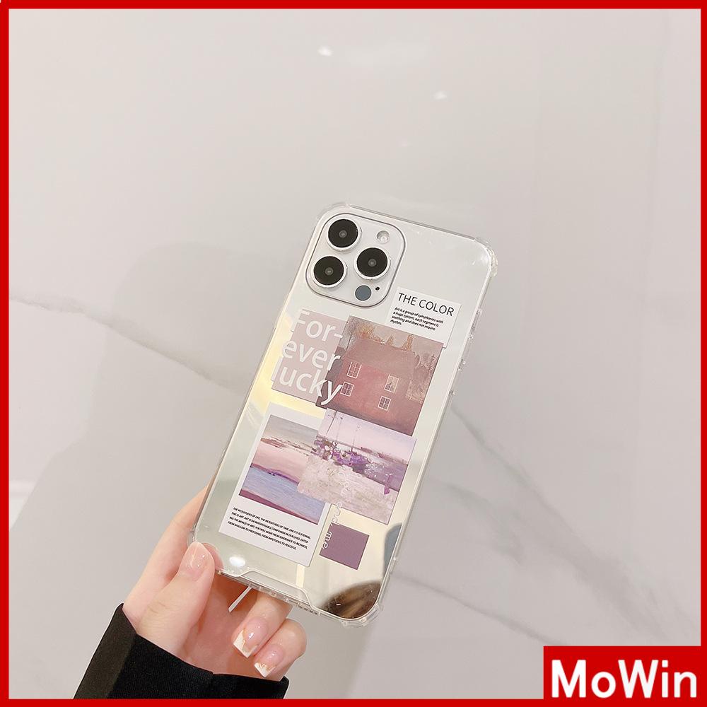 Ốp điện thoại gương acrylic in nhãn hiệu minh hoạ thích hợp cho iPhone 11 Pro Max 13 Pro Max 12 Pro Max 7Plus XS Max
