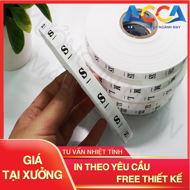 [GIÁ ƯU ĐÃI] CUỘN MÁC VẢI GIẤY IN SIZE QUẦN ÁO_IN ẤN NHÃN MÁC QUẦN ÁO THEO YÊU CẦU_MIẾN PHÍ THIẾT KẾ