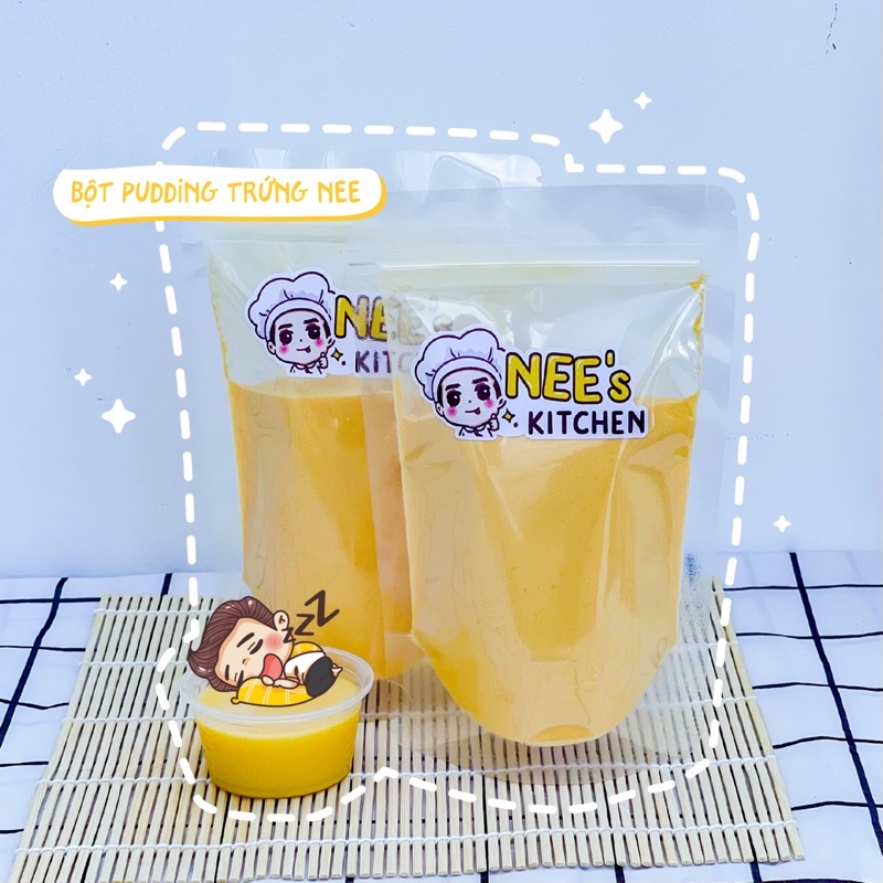 Bột pudding trứng, pudding dâu… nhiều vị lựa chọn. Sản phẩm cao cấp của NEE.