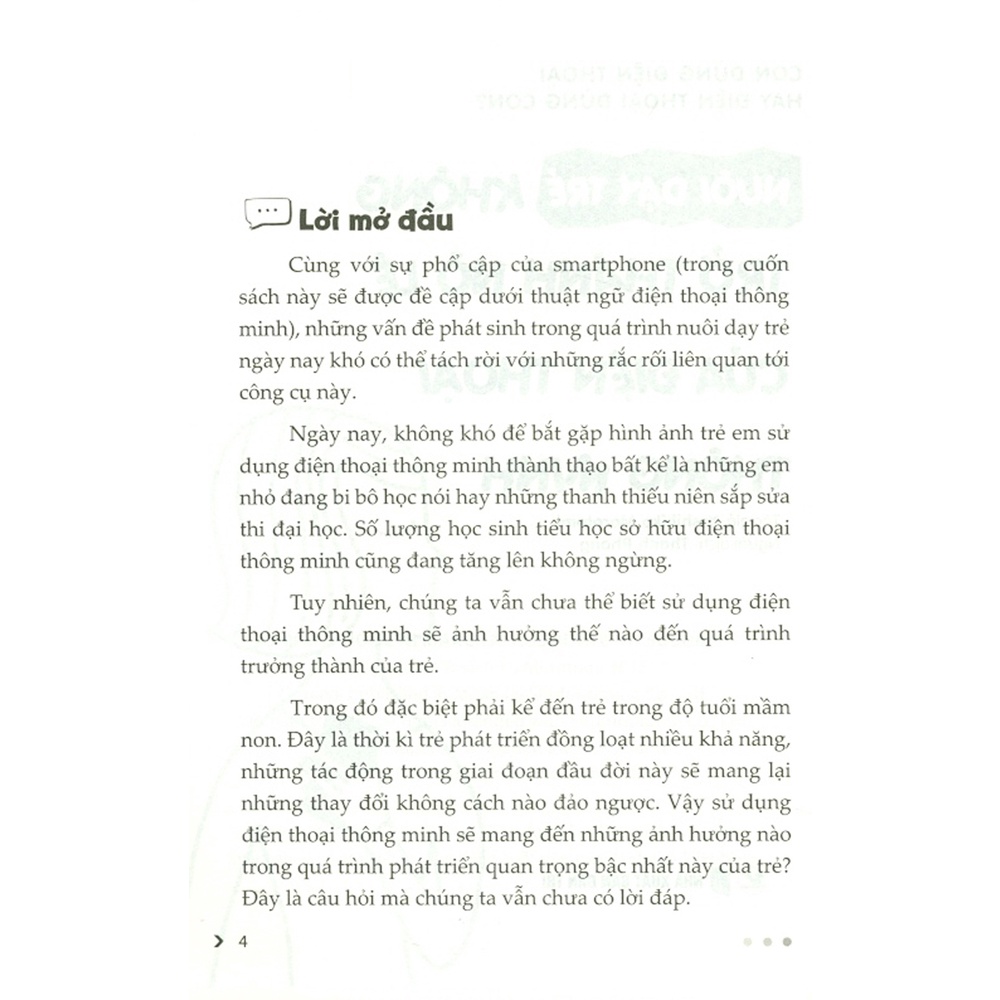 Sách - Con Dùng Điện Thoại Hay Điện Thoại Dùng Con? - Nuôi Dạy Trẻ Không Trở Thành Nô Lệ Của Điện Thoại Thông Minh