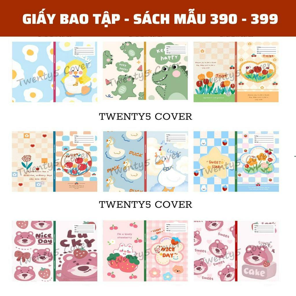GIẤY BAO TẬP - SGK MẪU 390 - 399