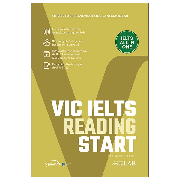 Sách - Vic Ielts Reading Start 239K (bìa vàng)