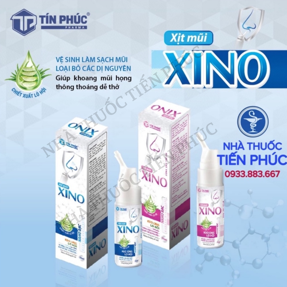 Xịt mũi Xino 70ml - giảm viên mũi dị ứng, viêm xoang, hắt hơi sổ mũi cho bé, người lớn