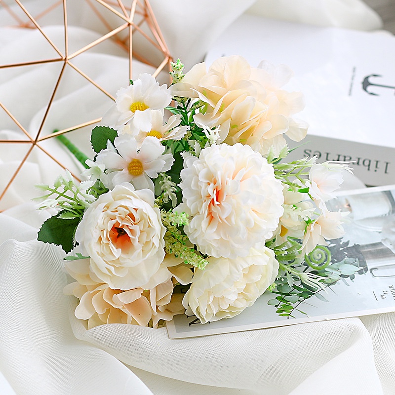 Bó Hoa Cẩm Chướng Nhân Tạo Bằng Lụa Phong Cách Châu Âu Lãng Mạn Trang Trí Phòng Ngủ / Tiệc Cưới / Sân Vườn