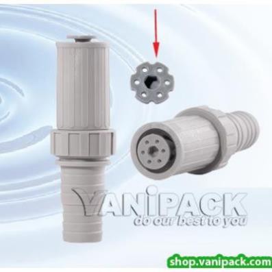 Vòi tưới nhựa màu xám chuyên dùng tưới vườn rẫy cà phê rất bền xài ống 35-40mm tặng kèm đầu phun (BB-918X)