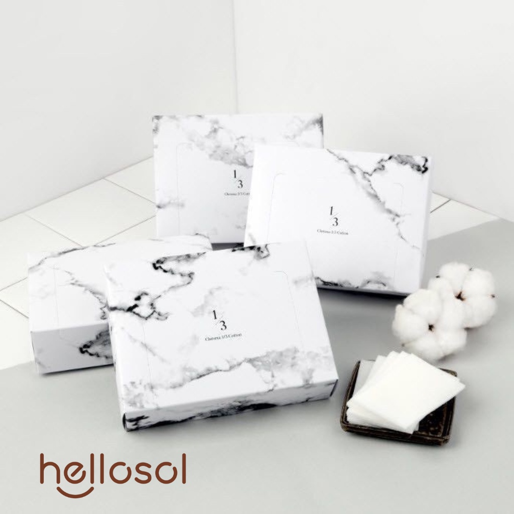 BTT_002  Bông tẩy trang 1/3 đắp dưỡng, thoa toner, dùng làm mặt nạ dưỡng da