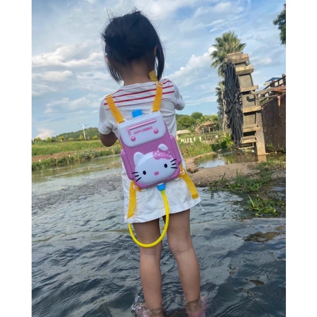 Balo Nhựa Kèm Súng Phun Nước Cho Bé Trai Và Bé Gái,Đồ Chơi Mùa Hè An Toàn Dễ Sử Dụng