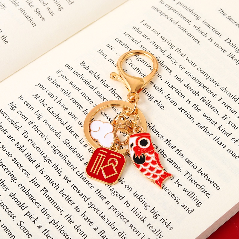 Móc khóa QIHE JEWELRY 3 phong cách tùy chọn độc đáo dùng làm quà tặng cho bạn bè