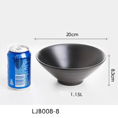 Tô nhựa melamine bán mì bún phở đủ size màu đen hình tam giác có vân ở ngoài | BigBuy360 - bigbuy360.vn