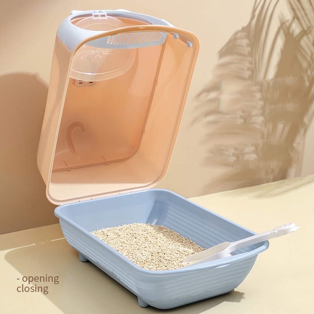 Nhà vệ sinh cho mèo cửa kín vào ra 2 chiều giá rẻ Petoka dành cho mèo