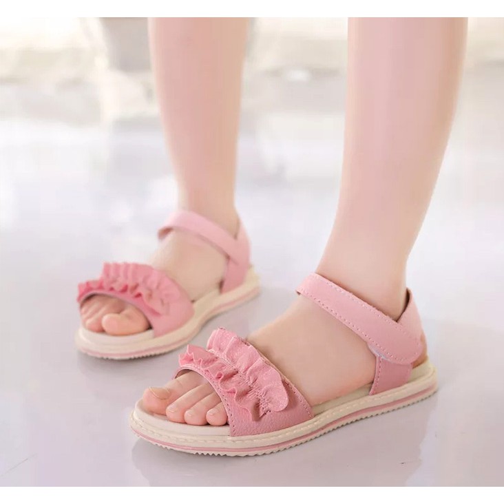 Giày sandal đơn giản cho bé gái 4-10 tuổi đáng yêu BBShine – S12