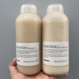 Gội xả phục hồi tóc hư tổn Nounou Davines 1000mlx2