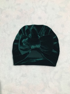 Mũ turban nhung cho bé