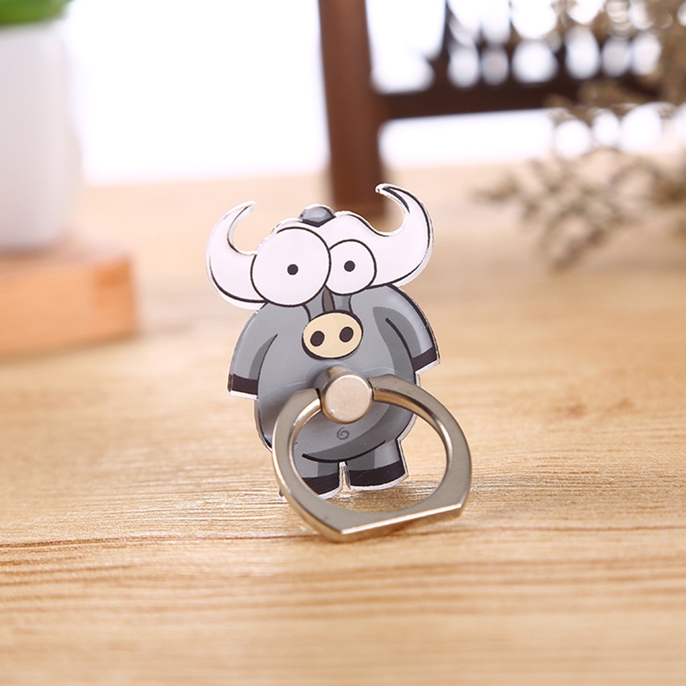 Giá Đỡ Điện Thoại Dạng Nhẫn Hình Hươu Cao Cổ / Khỉ Dễ Thương