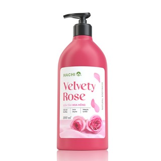 ⚘⚘⚘Sữa tắm VELVETY ROSE- HACHI (800ML) chiết xuất hoa hồng và mật ong