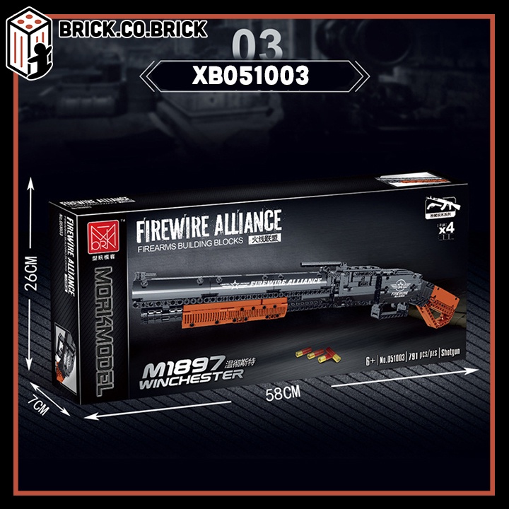 Pubg Mô Hình Đồ Chơi Vũ Khí Quân Đội Xếp Hình Military Army Firewire  M4 Bernelli 051001- 051005