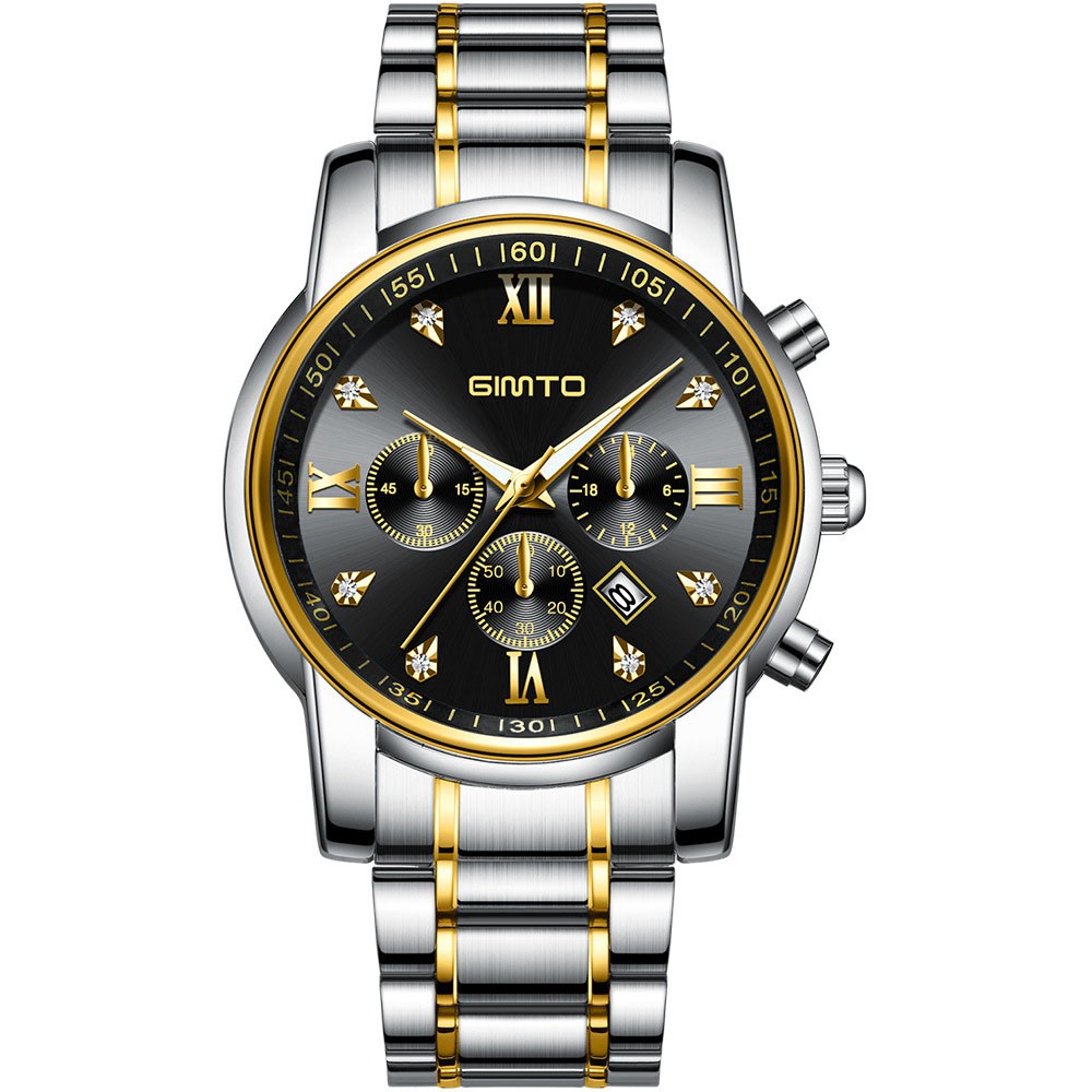 (New Arrival) Đồng Hồ Nam GIMTO JAPAN Doanh Nhân Model 2018 Mặt Kính Tráng Shaphire Dây Hợp Kim Thép Không Gỉ_FULL BOX