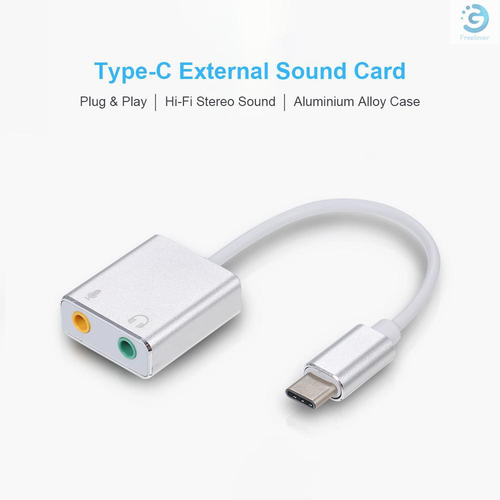 Cáp chuyển USB TYPE-C điện thoại sang 2 Cổng Audio 3.5 / Cắm là nhận ko cần cài đặt