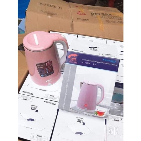 [FREESHIP] Ấm Siêu Tốc Thái Lan Jiplai 2,5 Lít , Đun Sôi Siêu Nhanh Hàng Cao Cấp 2 Lớp Chính Hãng