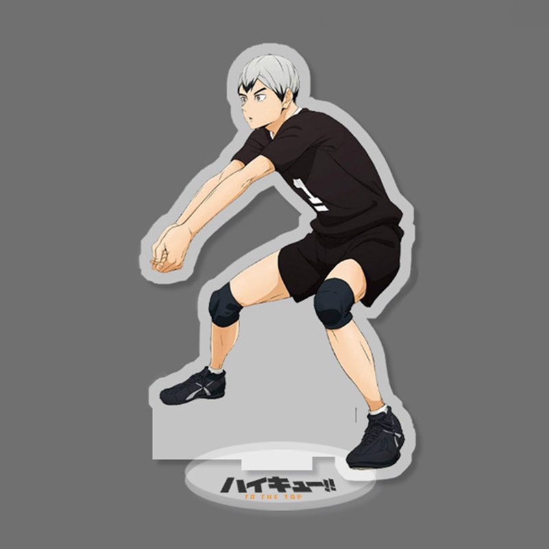Mô hình nhân vật anime Haikyuu làm từ nhựa acrylic 10cm để bàn trang trí sáng tạo