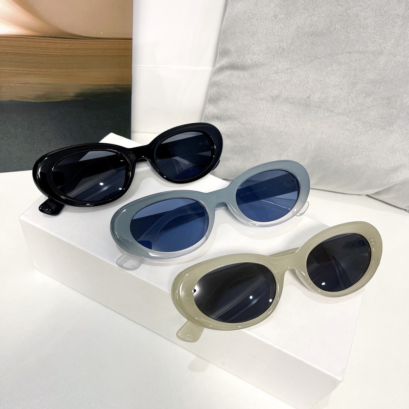 Kính Mát Gọng Oval Thời Trang Retro Phương Tây