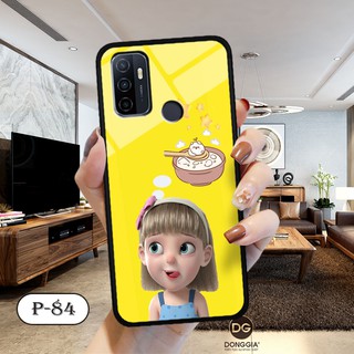 Ốp lưng kính 3D Oppo A53-cute