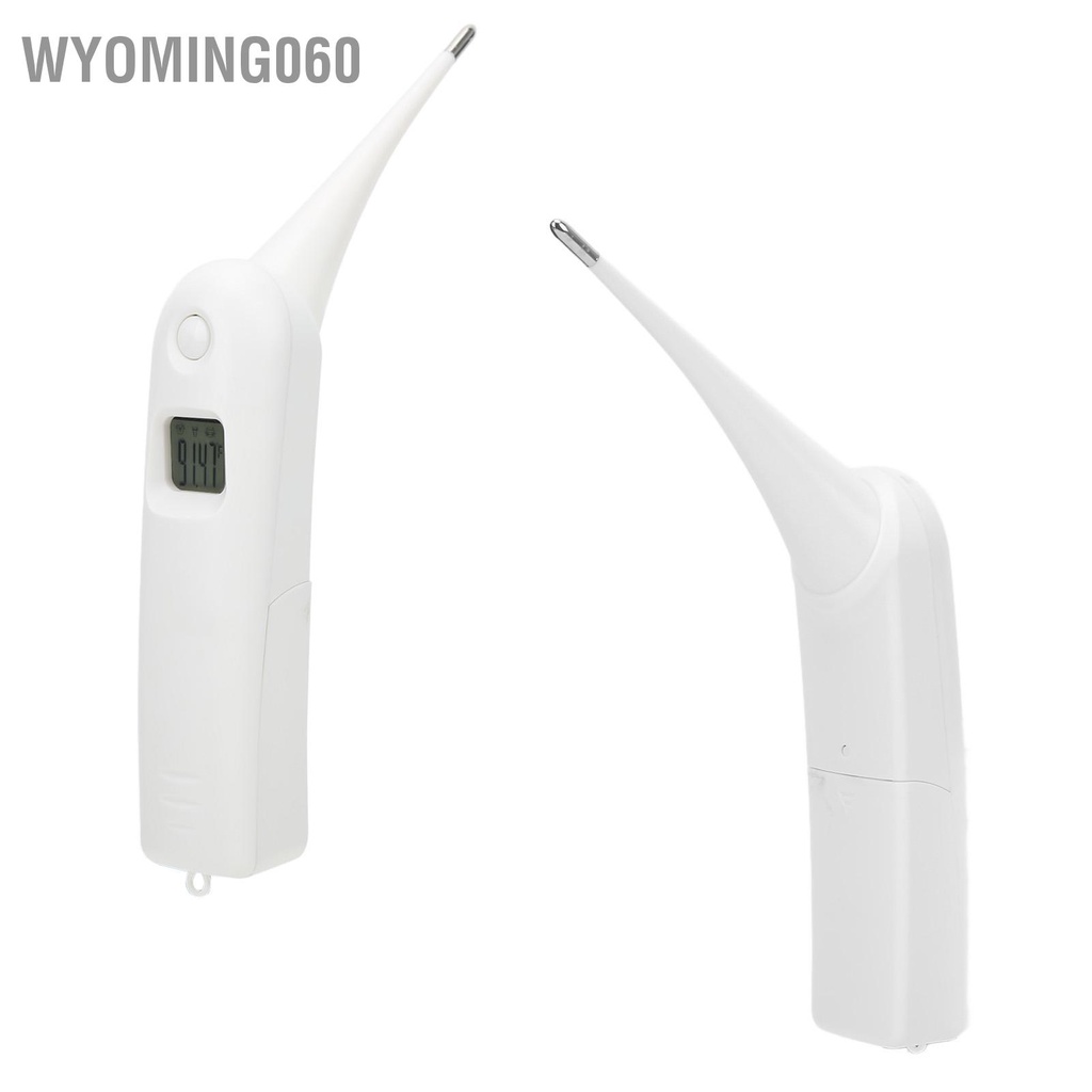 Wyoming060 Nhiệt kế cho lợn điện tử thú y LCD với chức năng bộ nhớ chó Mèo mèo Bò Lợn