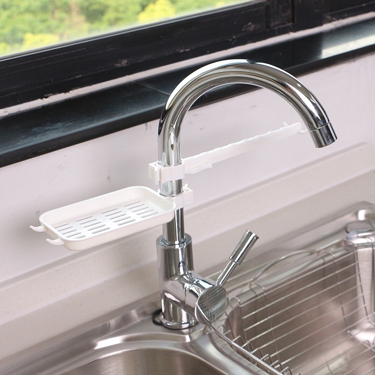 Khay Đựng Miếng Rửa Chén Bằng Nhựa Thiết Kế Thoát Nước Tiện Dụng Cho Nhà Bếp