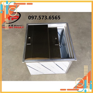 Thùng Đá Inox Âm Bàn. Thùng đá Inox