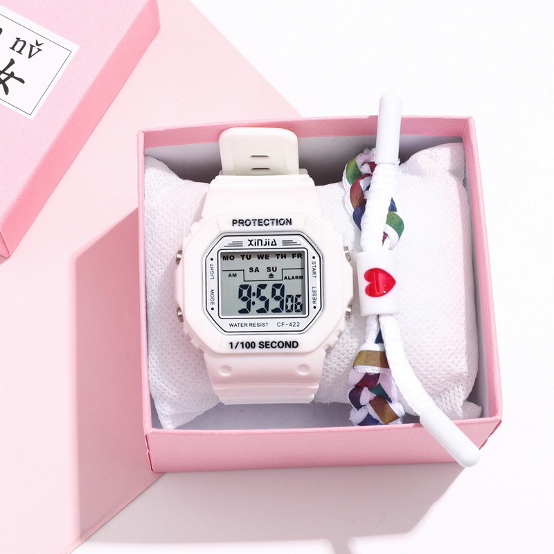 ĐỒNG HỒ THỂ THAO NAM NỮ PROTECTION XINJIA D386 MẶT VUÔNG SIÊU ĐẸP | BigBuy360 - bigbuy360.vn
